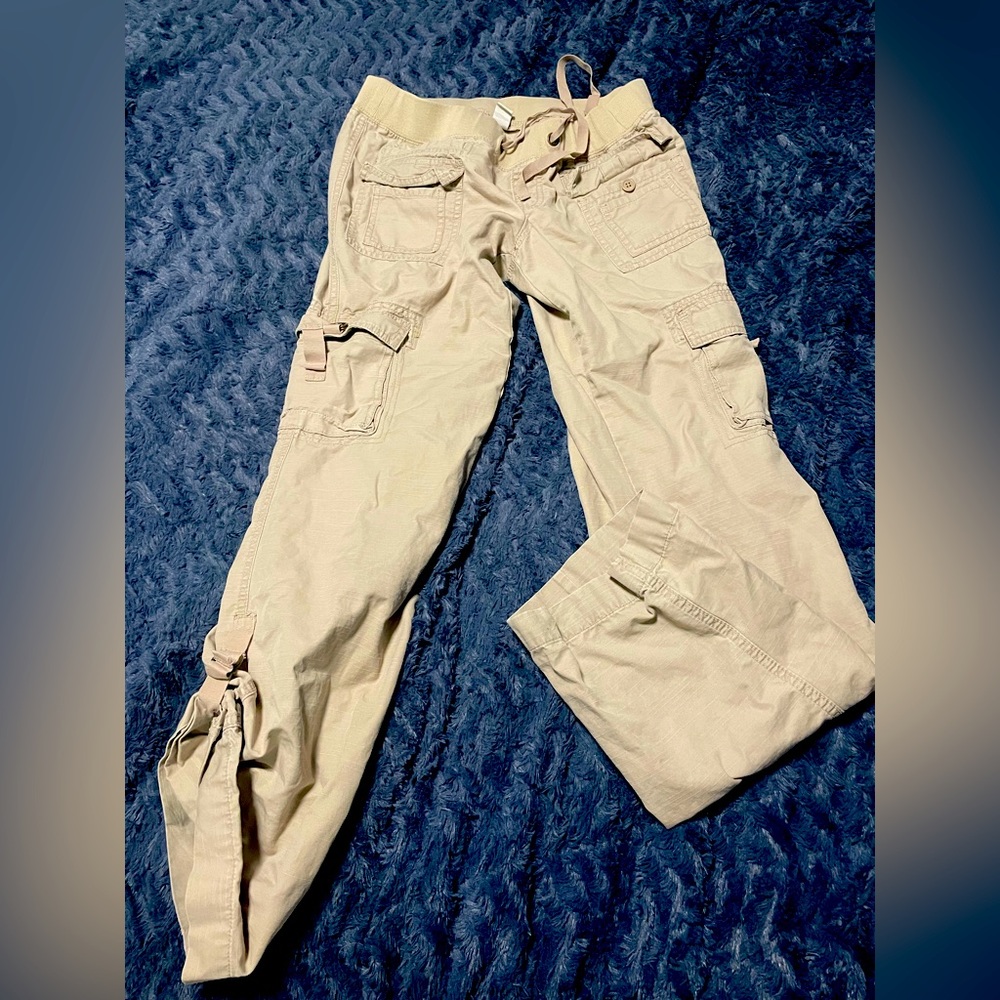 Old Navy convertible beige cargo pants size S